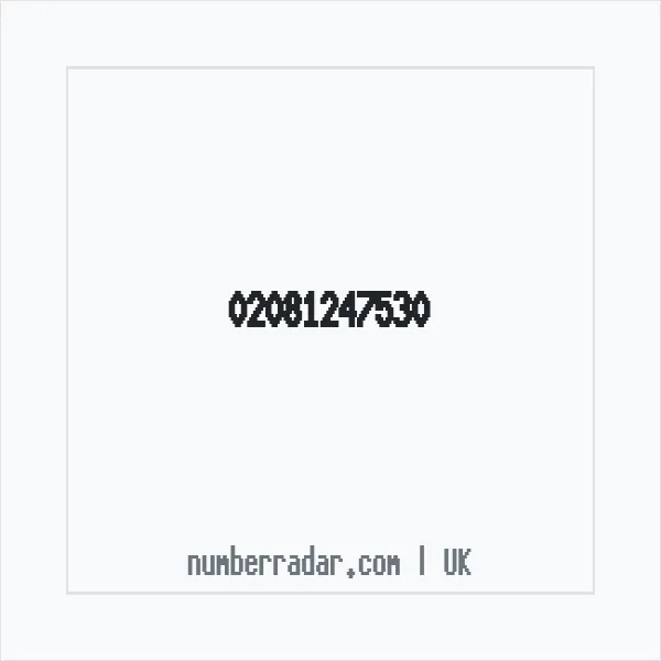 Reverse number check for +44 20 8124 7530 — who called me?