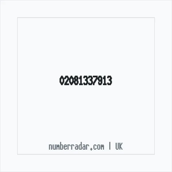 Reverse number check for +44 20 8133 7913 — who called me?