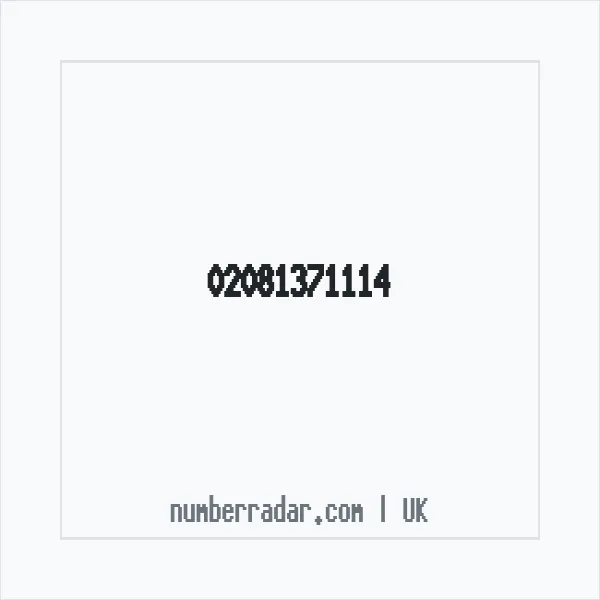 Reverse number check for +44 20 8137 1114 — who called me?