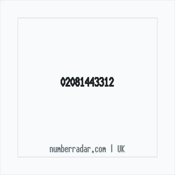 Reverse number check for +44 20 8144 3312 — who called me?