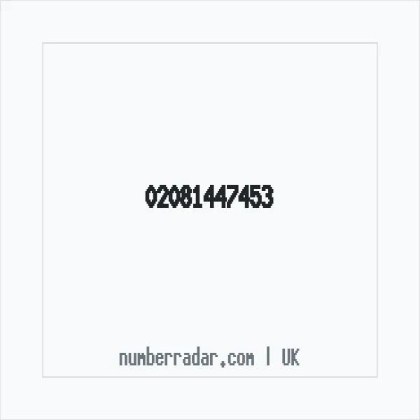 Reverse number check for +44 20 8144 7453 — who called me?