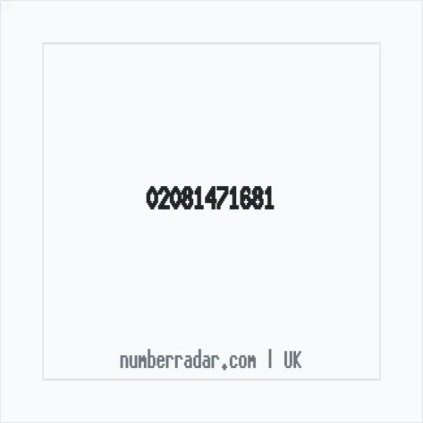 Reverse number check for +44 20 8147 1681 — who called me?