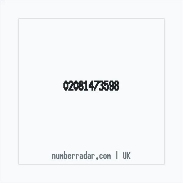 Reverse number check for +44 20 8147 3598 — who called me?