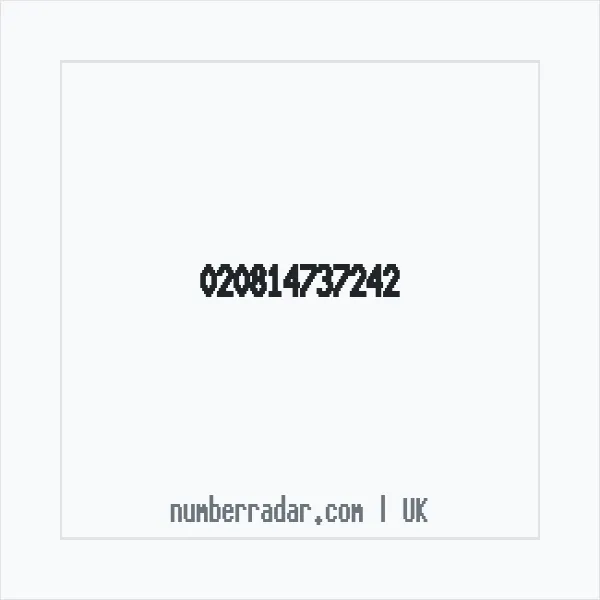 Reverse number check for +44 (2081) 473-724 — who called me?