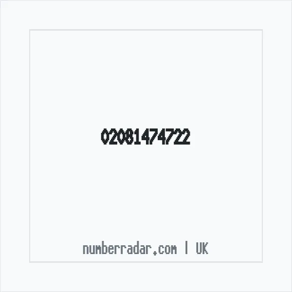 Reverse number check for +44 20 8147 4722 — who called me?