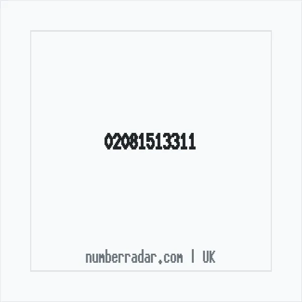 Reverse number check for +44 20 8151 3311 — who called me?