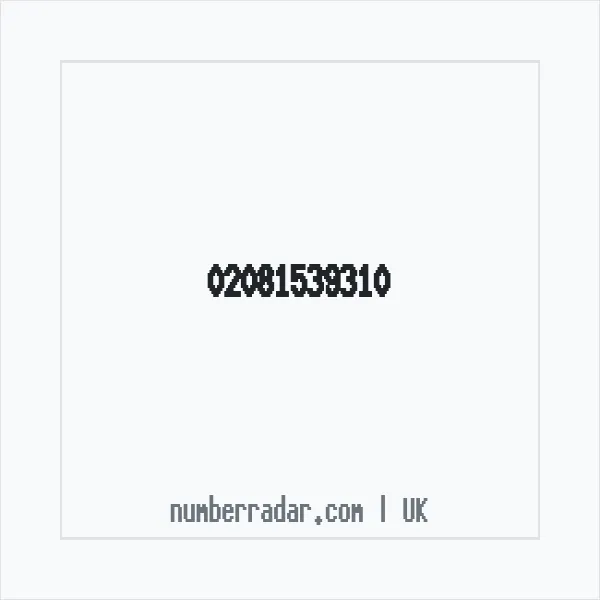 Reverse number check for +44 20 8153 9310 — who called me?