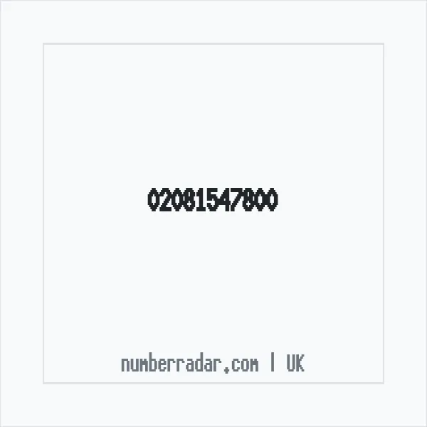 Reverse number check for +44 20 8154 7800 — who called me?