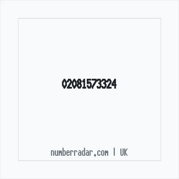 Reverse number check for +44 20 8157 3324 — who called me?