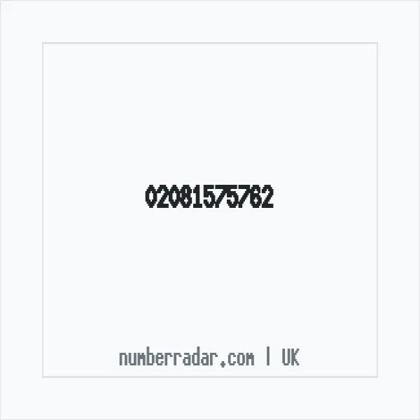 Reverse number check for +44 20 8157 5762 — who called me?