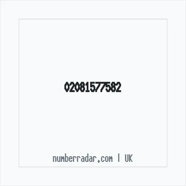 Reverse number check for +44 20 8157 7582 — who called me?