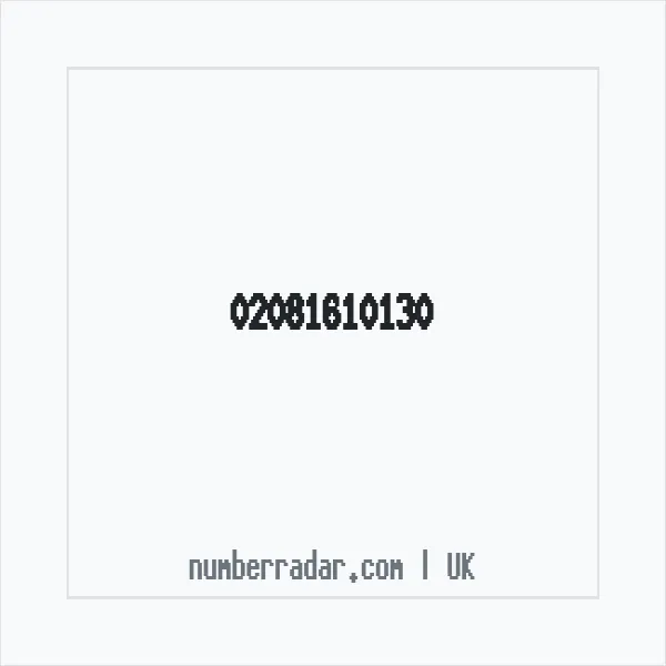 Reverse number check for +44 20 8161 0130 — who called me?