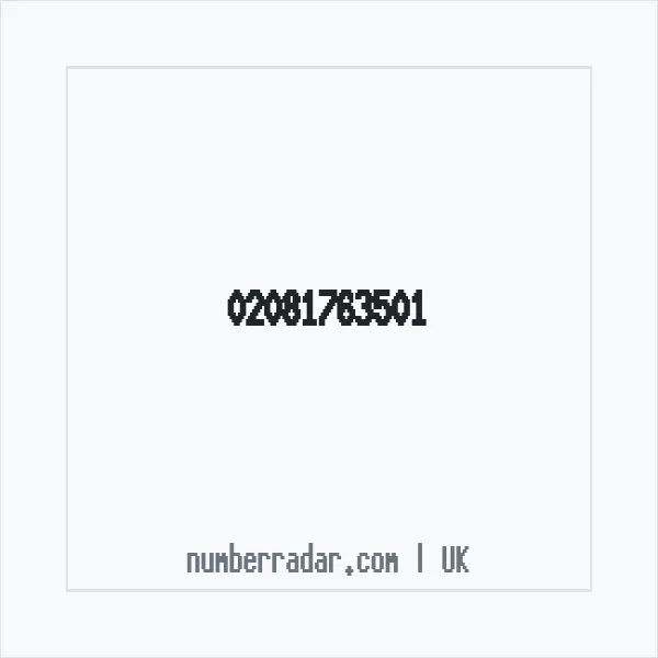 Reverse number check for +44 20 8176 3501 — who called me?