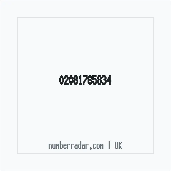 Reverse number check for +44 20 8176 5834 — who called me?