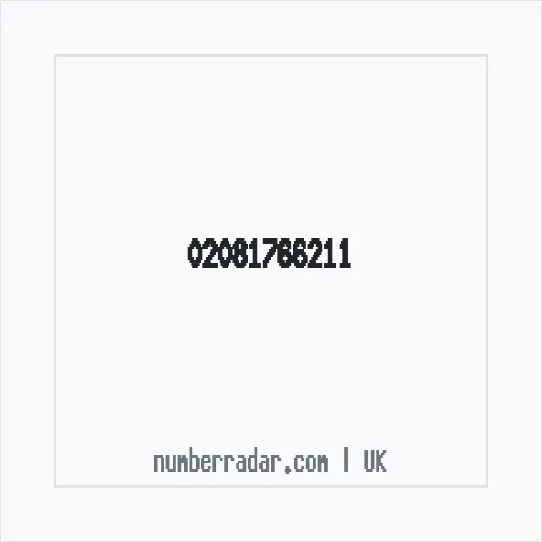 Reverse number check for +44 20 8176 6211 — who called me?