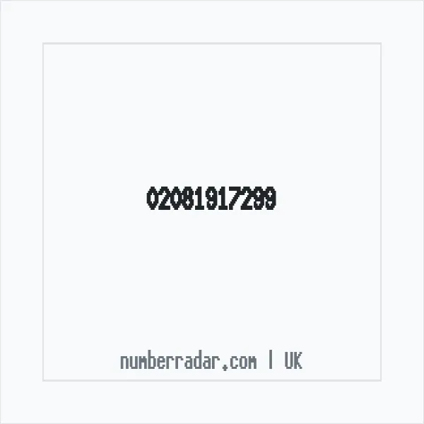 Reverse number check for +44 20 8191 7299 — who called me?