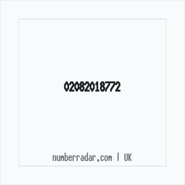 Reverse number check for +44 20 8201 8772 — who called me?