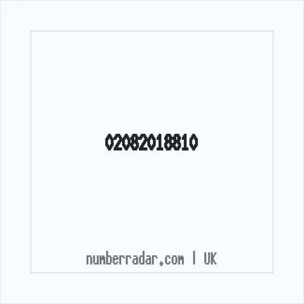 Reverse number check for +44 20 8201 8810 — who called me?