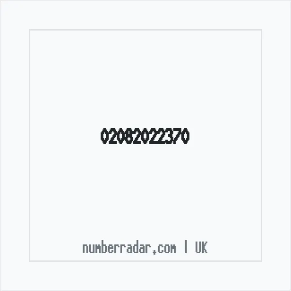 Reverse number check for +44 20 8202 2370 — who called me?