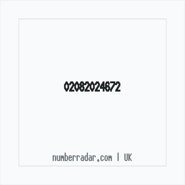 Reverse number check for +44 20 8202 4672 — who called me?