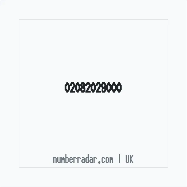 Reverse number check for +44 20 8202 9000 — who called me?