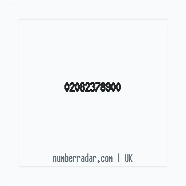 Reverse number check for +44 20 8237 8900 — who called me?