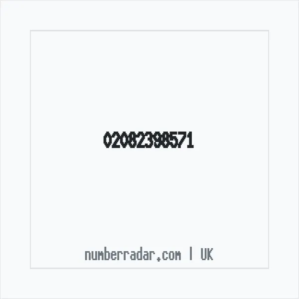 Reverse number check for +44 20 8239 8571 — who called me?