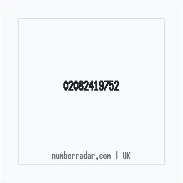 Reverse number check for +44 20 8241 9752 — who called me?