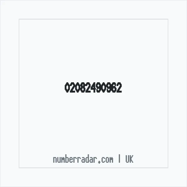 Reverse number check for +44 20 8249 0962 — who called me?