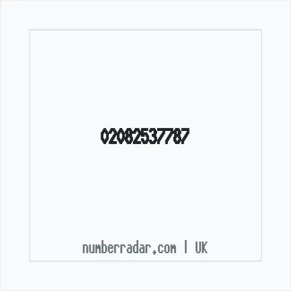 Reverse number check for +44 20 8253 7787 — who called me?