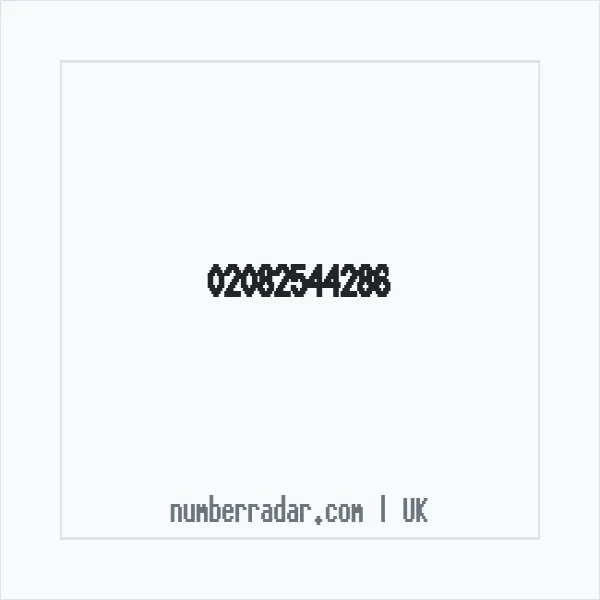 Reverse number check for +44 20 8254 4286 — who called me?