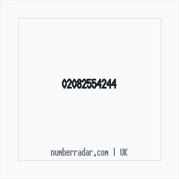 Reverse number check for +44 20 8255 4244 — who called me?