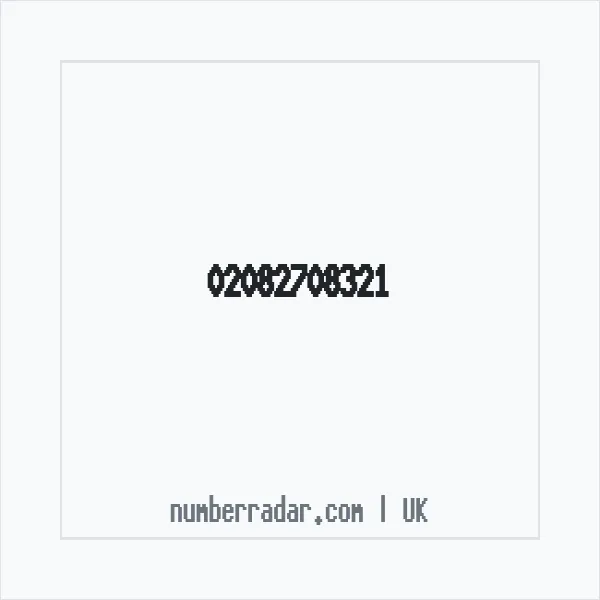 Reverse number check for +44 20 8270 8321 — who called me?