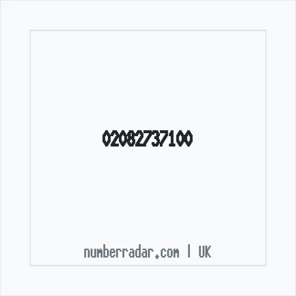 Reverse number check for +44 20 8273 7100 — who called me?