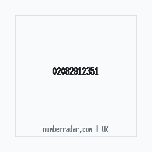 Reverse number check for +44 20 8291 2351 — who called me?