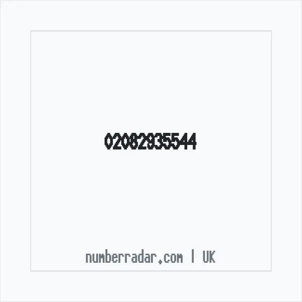 Reverse number check for +44 20 8293 5544 — who called me?