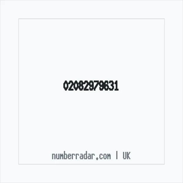 Reverse number check for +44 20 8297 9631 — who called me?