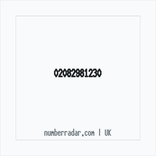 Reverse number check for +44 20 8298 1230 — who called me?