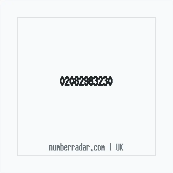 Reverse number check for +44 20 8298 3230 — who called me?