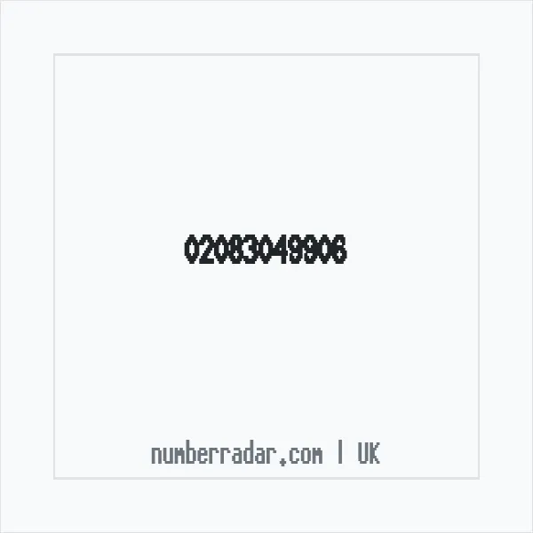 Reverse number check for +44 20 8304 9906 — who called me?