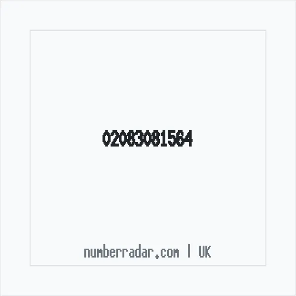 Reverse number check for +44 20 8308 1564 — who called me?