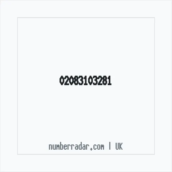 Reverse number check for +44 20 8310 3281 — who called me?