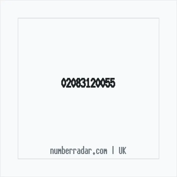 Reverse number check for +44 20 8312 0055 — who called me?
