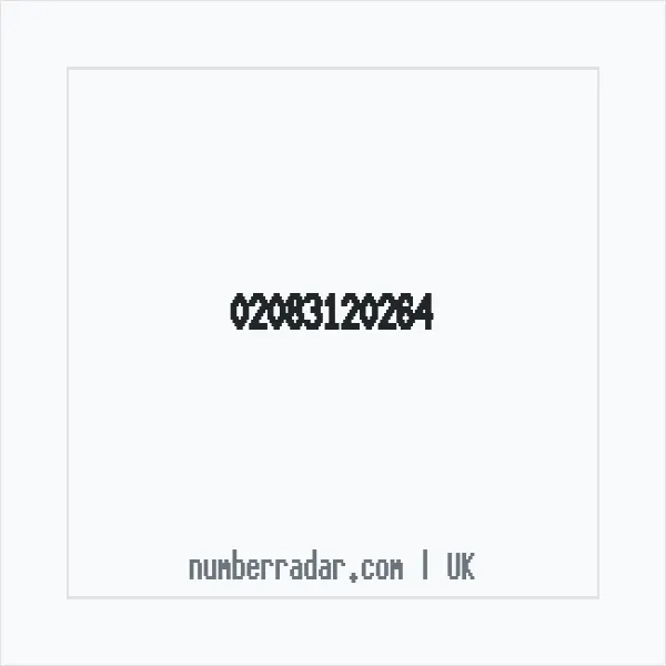 Reverse number check for +44 20 8312 0264 — who called me?