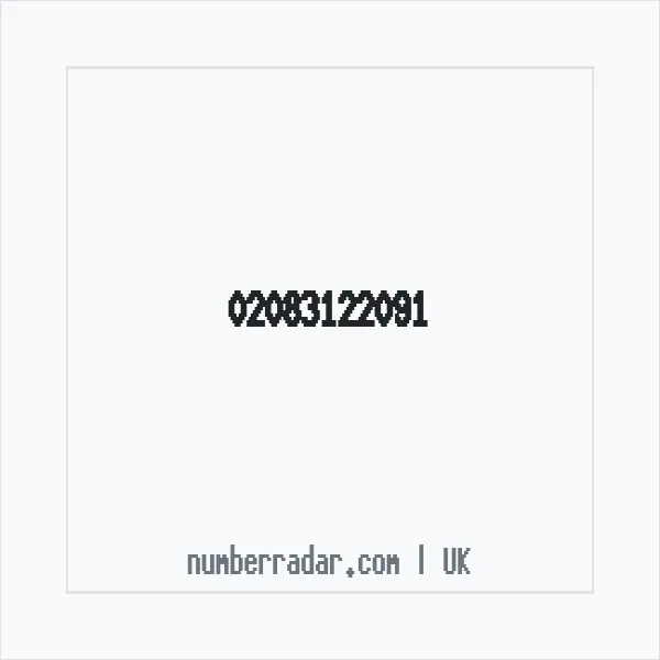 Reverse number check for +44 20 8312 2091 — who called me?