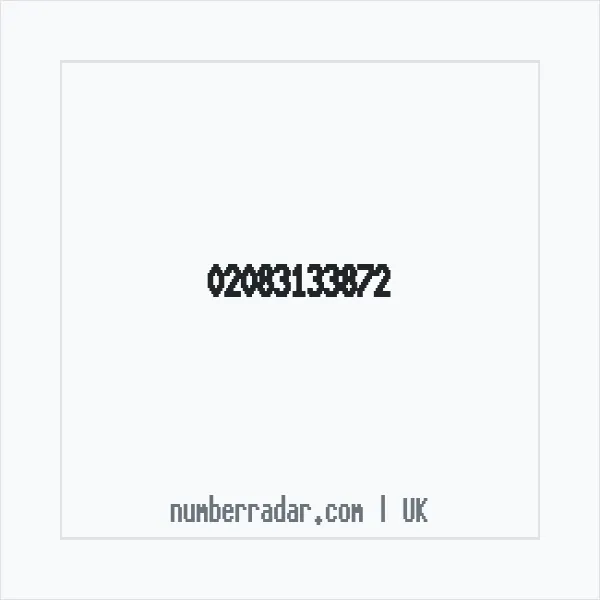 Reverse number check for +44 20 8313 3872 — who called me?