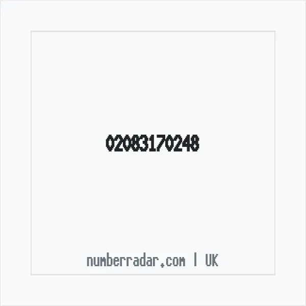 Reverse number check for +44 20 8317 0248 — who called me?