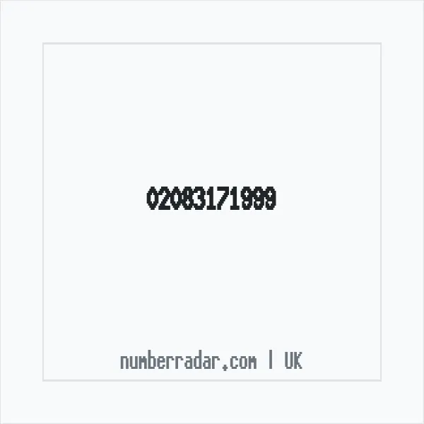 Reverse number check for +44 20 8317 1999 — who called me?