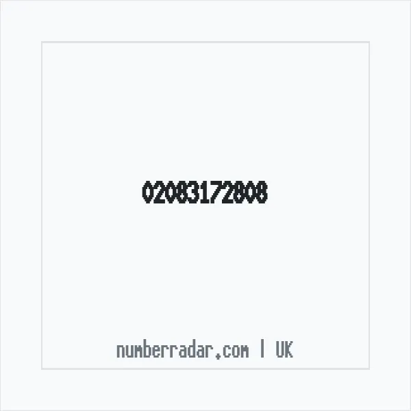 Reverse number check for +44 20 8317 2808 — who called me?