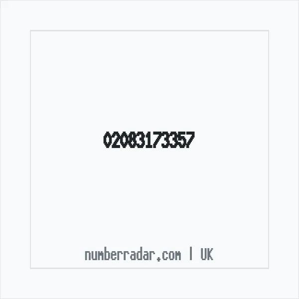 Reverse number check for +44 20 8317 3357 — who called me?